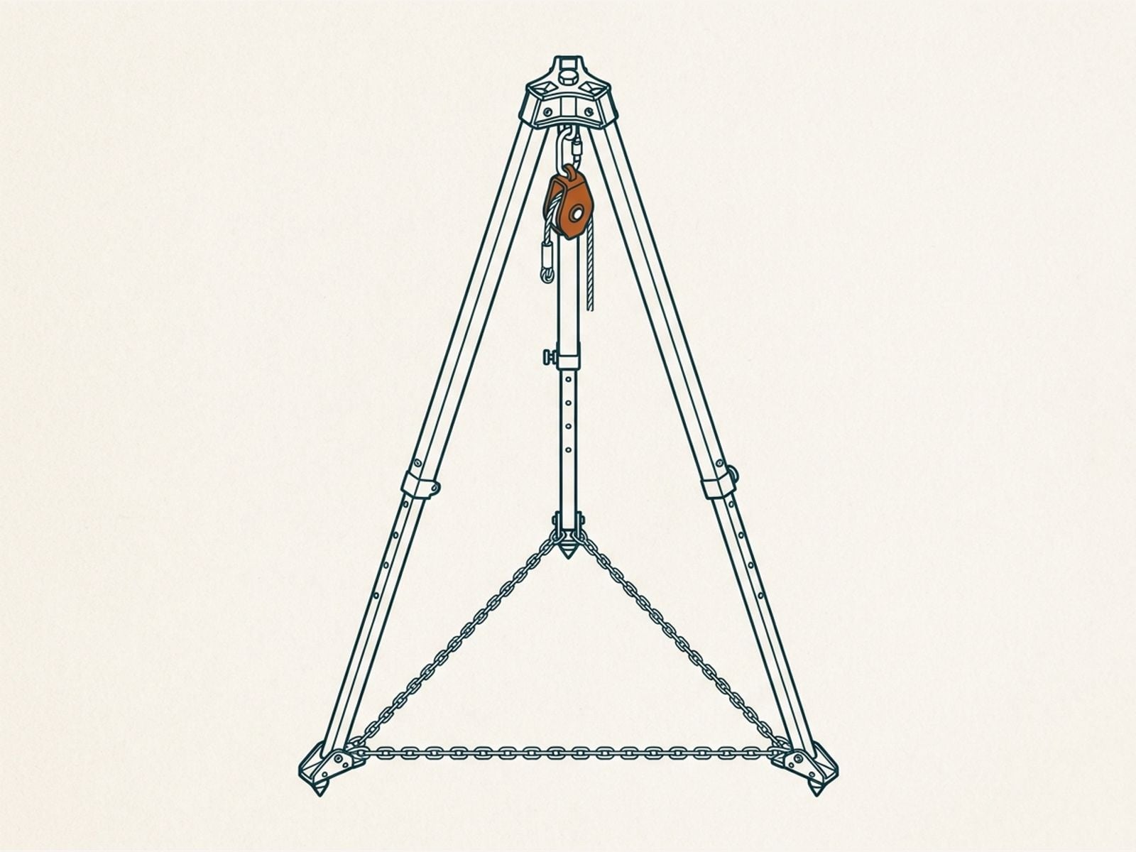 DBI-SALA 8000000 Advanced 9 ft Tripod, 3M DBI-SALA Advanced 9 ft Tripod
